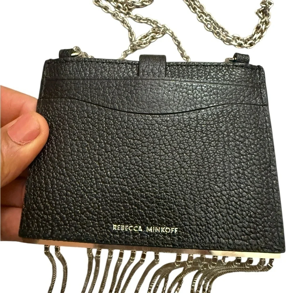 Minkoff Large Leather Card Case On Chain. The perfect way to glam up MSRP $98